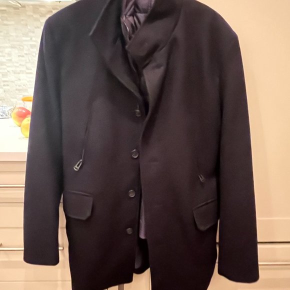 Cole Haan Wool Coat with zip out lining/coat - Picture 4 of 8